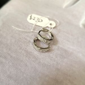 S925 Hoop Earrings 0.14ct VVS